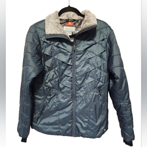 Columbia Jackets & Blazers - Columbia Interchange Metallic Blue Women's Thermal Jacket size Large *See spot